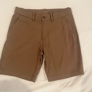lululemon athletica Brown Flat Front Shorts for Casual Wear